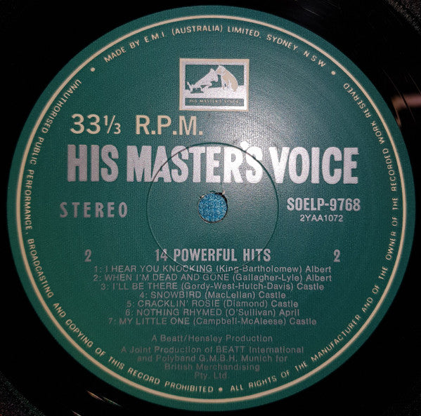 Unknown Artist : 14 Powerful Hits (LP, Comp)