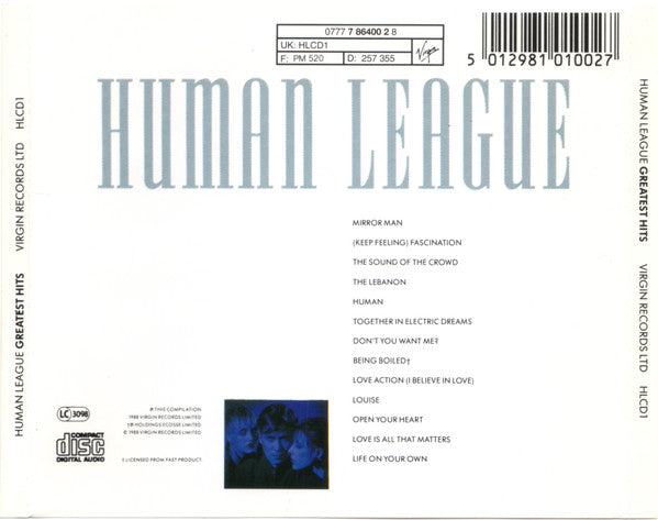 The Human League : Greatest Hits (CD, Comp, EMI)