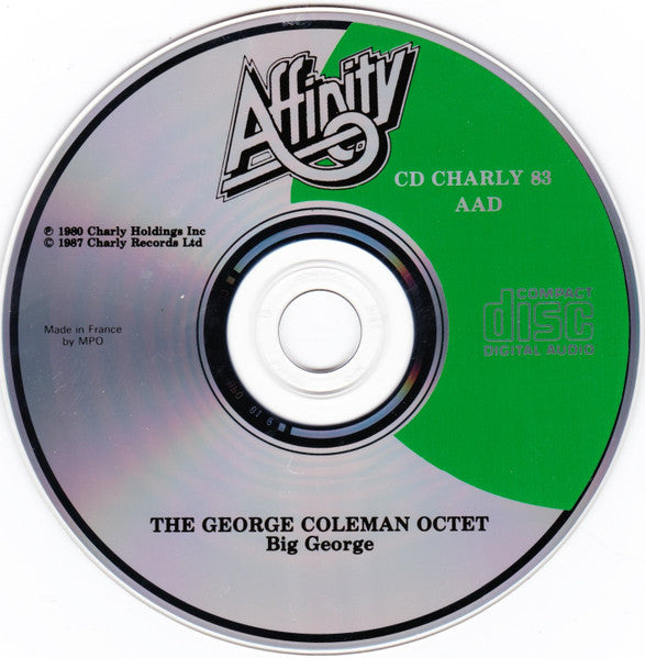 The George Coleman Octet : Big George (CD, Album, RE)