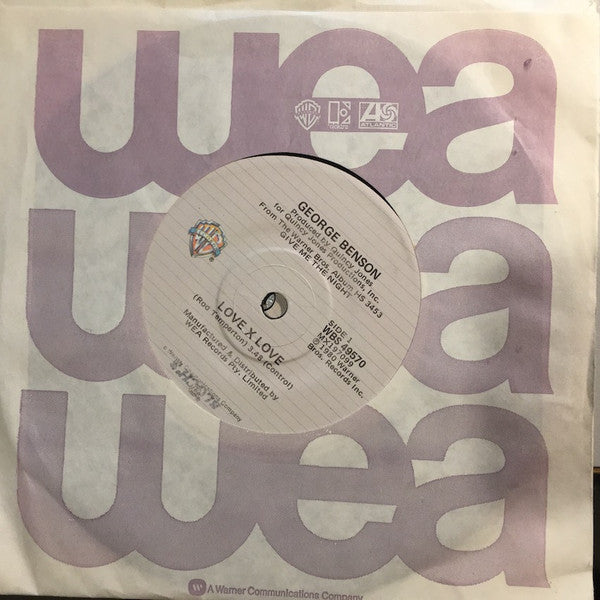 George Benson : Love X Love (7", Single)