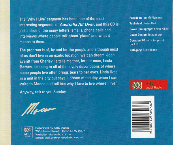 Ian ‘Macca’ McNamara* : Why I Live Where I Live (CD, Comp)