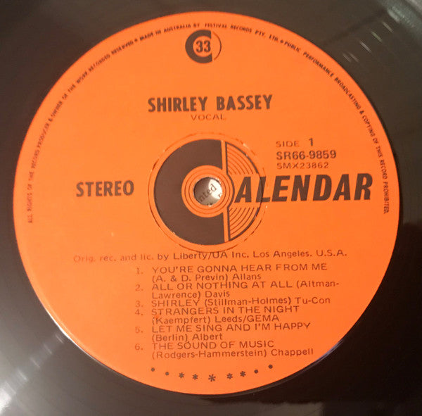 Shirley Bassey : Shirley Bassey (LP, Comp)