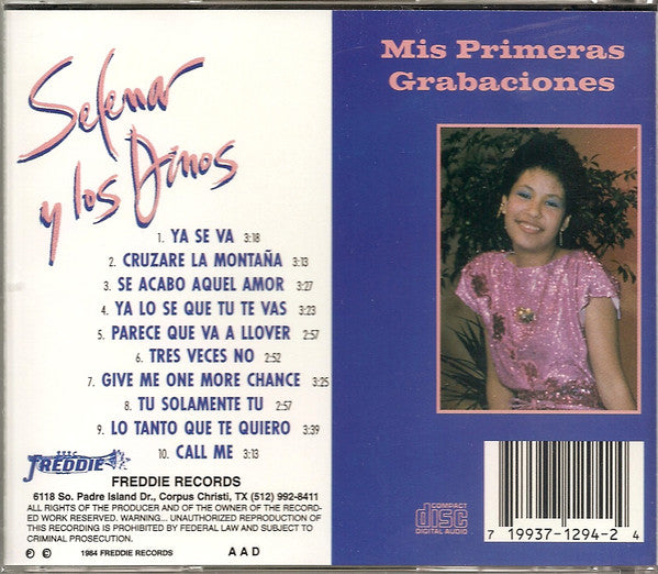 Selena Y Los Dinos : Mis Primeras Grabaciones (CD, Album)