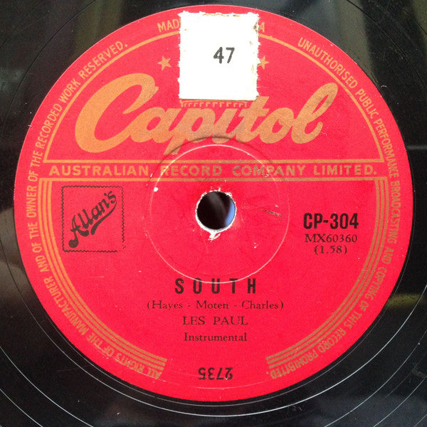Les Paul And Mary Ford* / Les Paul : I Really Don't Want To Know / South (Shellac, 10")