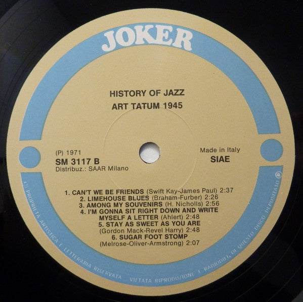Art Tatum : 1945 (LP, Comp, RE)