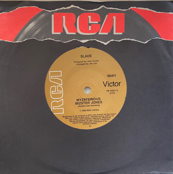 Slade : Myzsterious Mizster Jones (7", Single)