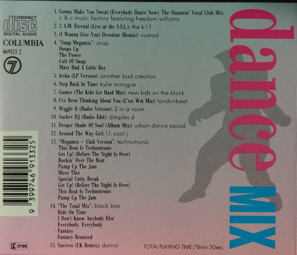 Various : Video Smash Hits Dance Mix (CD, Comp)