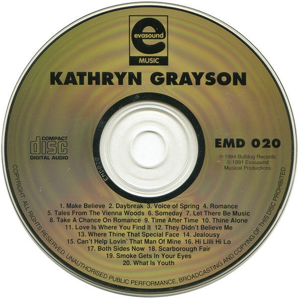 Kathryn Grayson : Time After Time (CD, Comp)