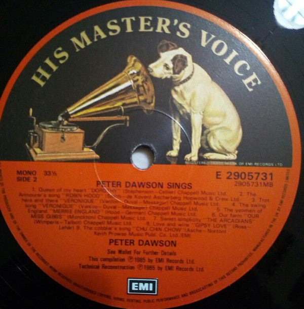 Peter Dawson : Peter Dawson - 'on stage' (2xLP, Comp, Mono, Gat)