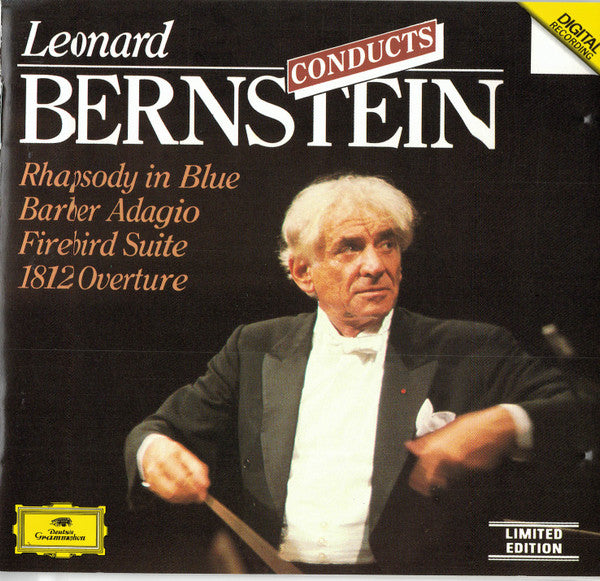 Leonard Bernstein, George Gershwin, Samuel Barber, Igor Stravinsky, Pyotr Ilyich Tchaikovsky : Leonard Bernstein Conducts Rhapsody In Blue, Barber Adagio, Firebird Suite, 1812 Overture (CD, Comp, Ltd, RE)