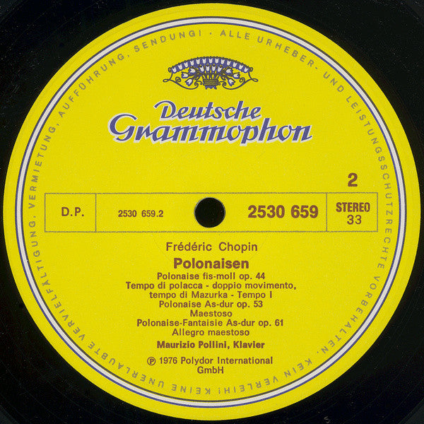 Chopin*, Maurizio Pollini : Polonaises (LP)