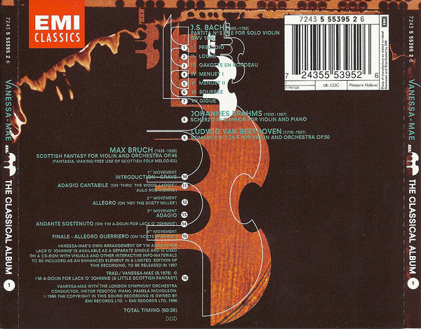 Vanessa-Mae : The Classical Album 1 (CD, Album, RE)