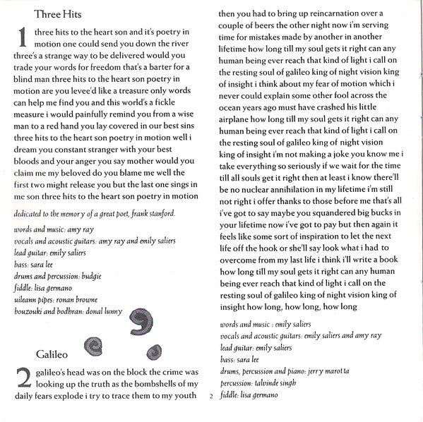 Indigo Girls : Rites Of Passage (CD, Album, Son)