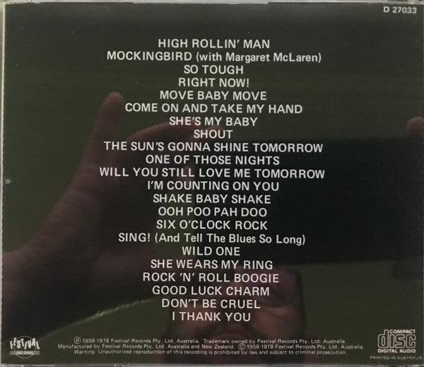 Johnny O'Keefe : A Tribute To Johnny O'Keefe - 22 Golden Greats (CD, Comp)