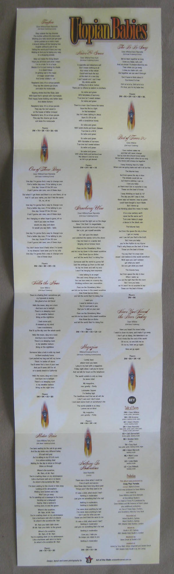 Utopian Babies : Nothing In Moderation (CD, Album)