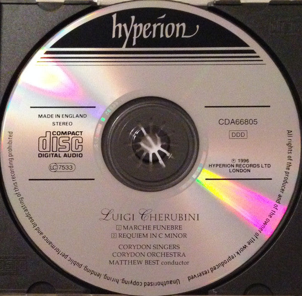Cherubini*, Corydon Singers, Corydon Orchestra, Matthew Best (2) : Requiem In C Minor / Marche Funèbre (CD, Album)