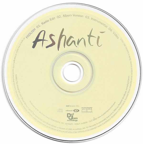 Ashanti : Foolish (CD, Single, Enh)