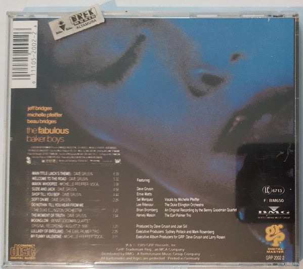 Dave Grusin : The Fabulous Baker Boys (Original Motion Picture Soundtrack) (CD, Album, RE)