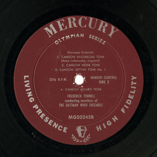Gabrieli* / Gabrieli* - Frederick Fennell, Eastman Wind Ensemble : Andrea And Giovanni Gabrieli (LP, Mono)