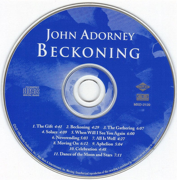 John Adorney : Beckoning (CD, Album)