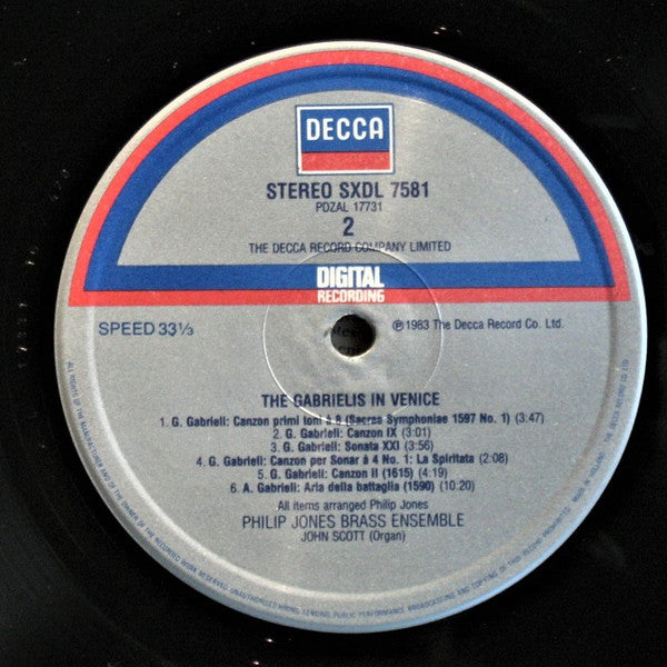 Philip Jones Brass Ensemble : Gabrieli In Venice (LP, Album)