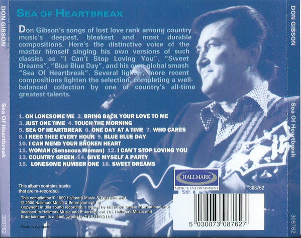 Don Gibson : Sea Of Heartbreak / The Very Best Of Don Gibson (CD, Comp)