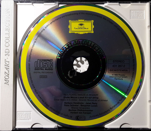 W. A. Mozart* - Herbert von Karajan : Grosse Messe C-Moll (CD, Album, RE)