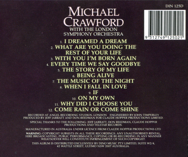 Michael Crawford With The London Symphony Orchestra : The Phantom Unmasked (CD, Album)