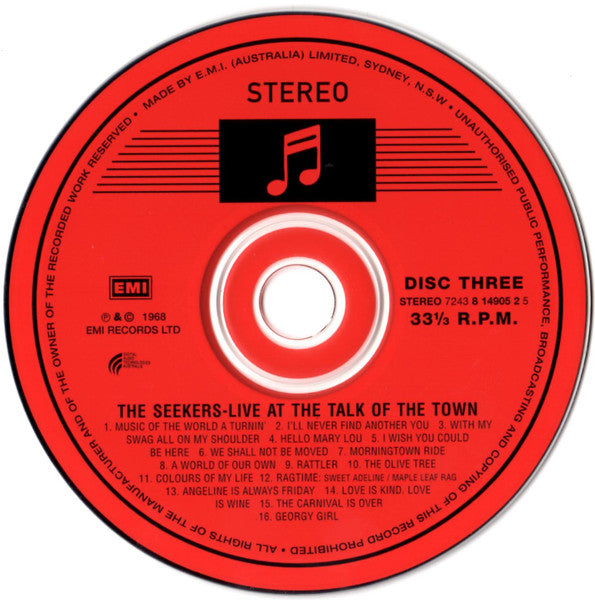 The Seekers : Treasure Chest (The Essential Collection) (3xCD, Comp)