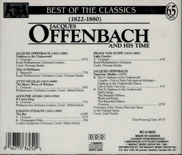 Jacques Offenbach : And His Time (CD, Album)