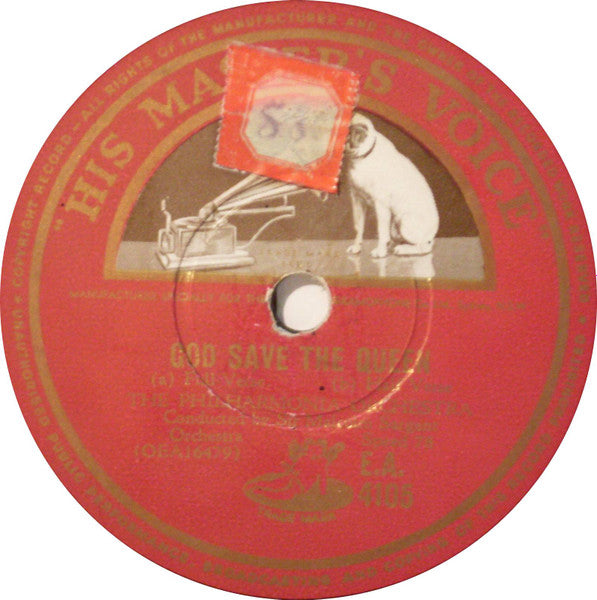 The Royal Choral Society, The Philharmonia Orchestra* Conducted By Sir Malcolm Sargent : God Save The Queen (Shellac, 10")
