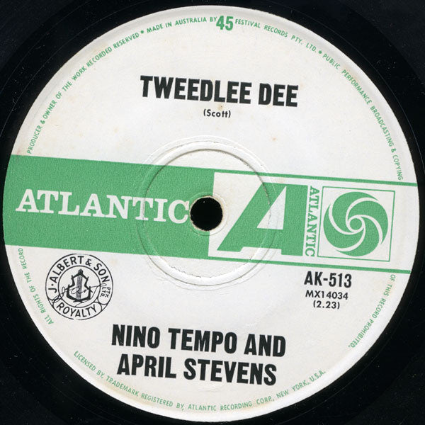 Nino Tempo & April Stevens : Whispering (7", Single)