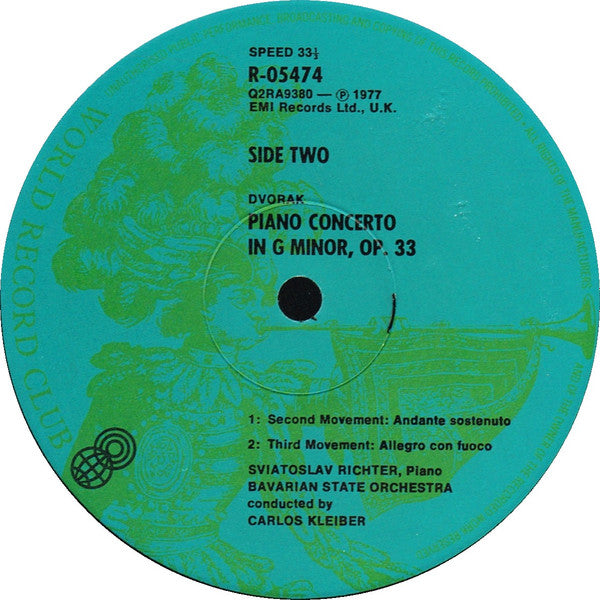Dvořák* : Piano Concerto In G Minor, Op. 33 (LP, Album, Quad, Club, RE)