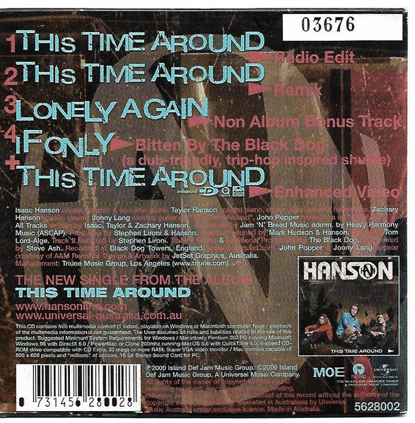 Hanson : This Time Around (CD, Single, Enh, Ltd, Num, CD1)