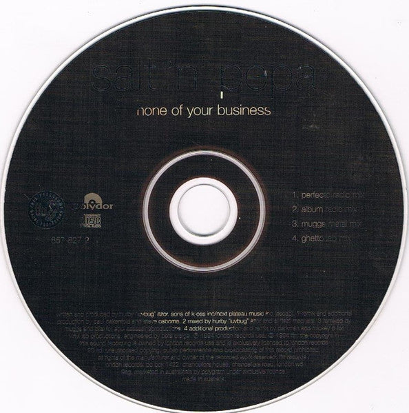 Salt 'N' Pepa : None Of Your Business (CD, Single)
