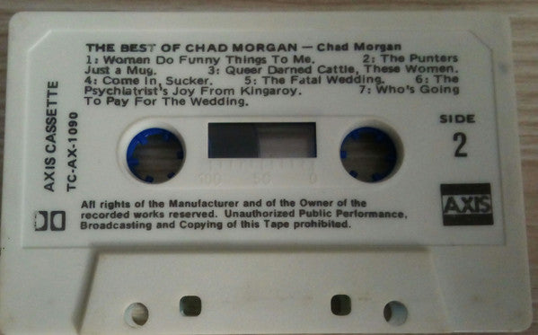 Chad Morgan : The Best Of (Cass, Comp, RE)