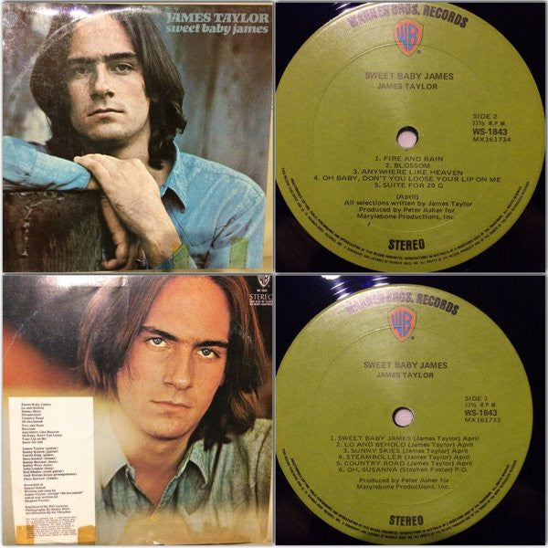James Taylor (2) : Sweet Baby James (LP, Album, RP, Gre)