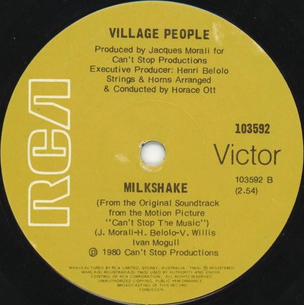Village People : Can't Stop The Music (7", Single)