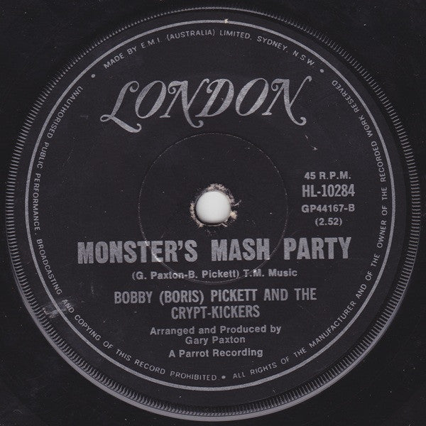 Bobby (Boris) Pickett And The Crypt-Kickers : Monster Mash (7", Single, RE)