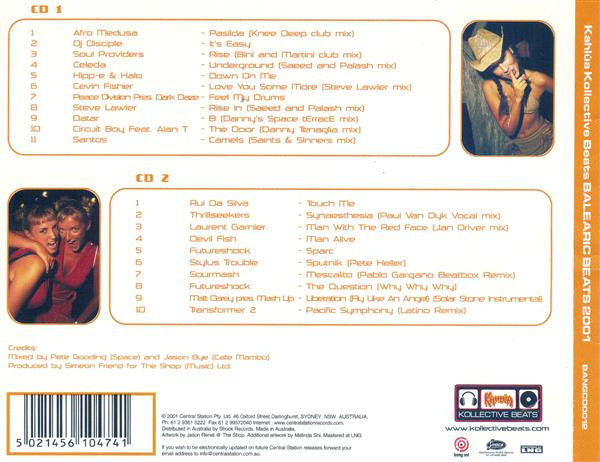 Jason Bye & Pete Gooding : Kahlua Kollective Beats: Balearic Beats 2001 (2xCD, Comp, Mixed)