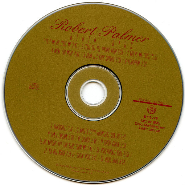 Robert Palmer : Ridin' High (CD, Album, Club)
