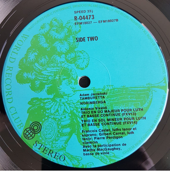 François Castet, Gilbert Carnal, Pierre Perdigon : Lutes And Harpsichord From The 16th To 18th Centuries (LP, Album, Club)