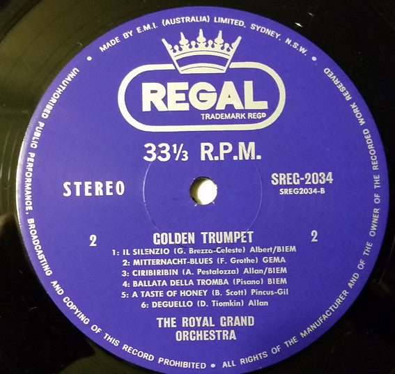The Royal Grand Orchestra : Golden Trumpet (LP, Album)