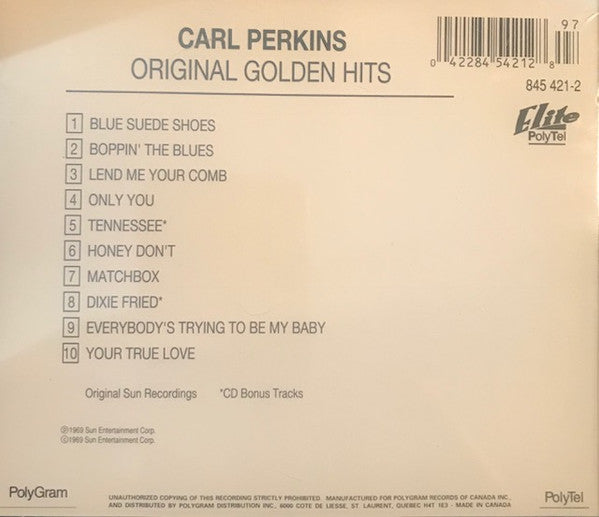 Carl Perkins : Original Golden Hits (CD, Comp)