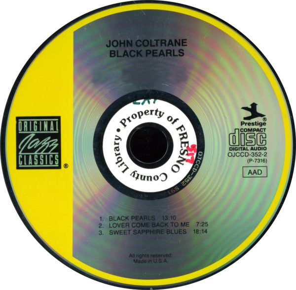 John Coltrane : Black Pearls (CD, Album, RE, RM)