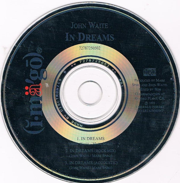 John Waite : In Dreams (CD, Single)