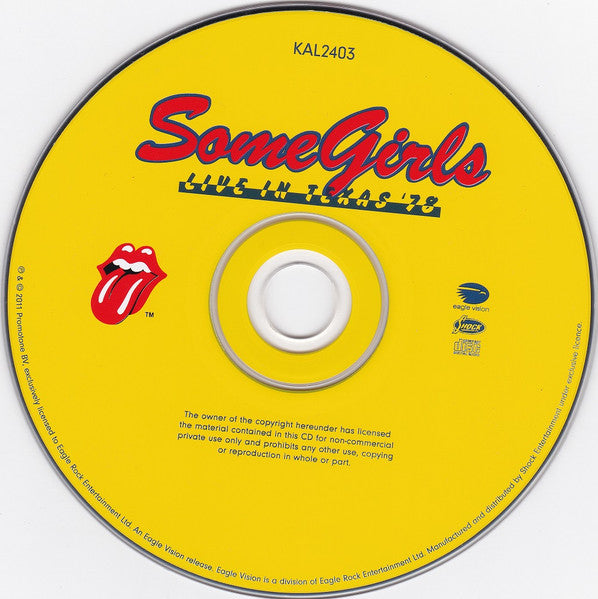 The Rolling Stones : Some Girls Live In Texas '78 (DVD-V, Multichannel, NTSC + CD, Album)