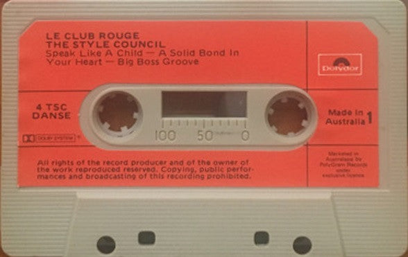 The Style Council : Le Club Rouge (Cass, Ltd)