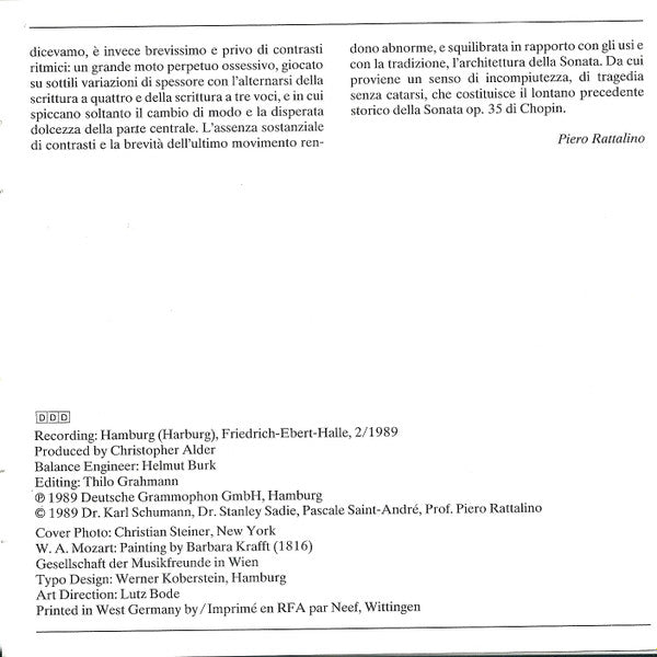 Wolfgang Amadeus Mozart, Maria-João Pires : Klaviersonaten Piano Sonatas K.310 · K.333 · K.545 (CD, Album, RE)
