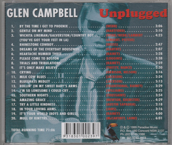 Glen Campbell : Unplugged (CD)